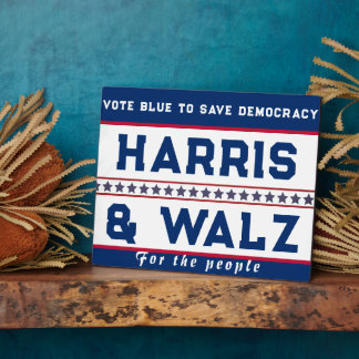Harris & Walz 2024 Election Plaque
