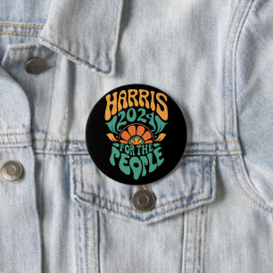 Harris Walz 2024 Election President Kamala Harris 7.5 Cm Round Badge