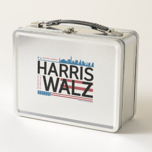 Harris Walz 2024 Essential  Metal Lunch Box
