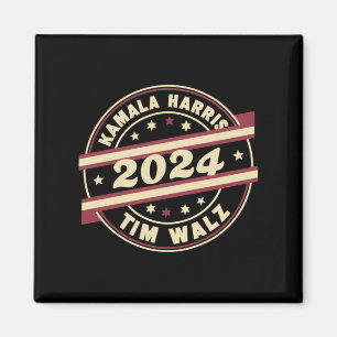 Harris Walz 2024 for President Patriotic Kamala Magnet