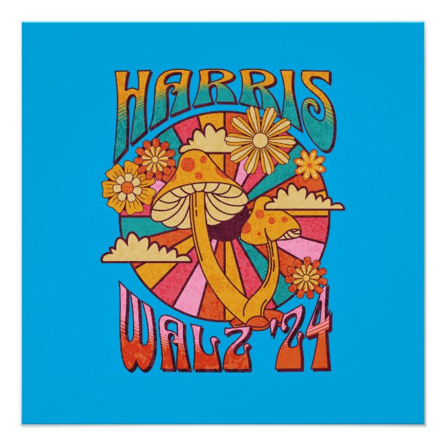 Harris Walz 2024 for President Poster (Front)
