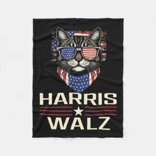 Harris Walz 2024 Harris Waltz Democratic Vp Presid Fleece Blanket