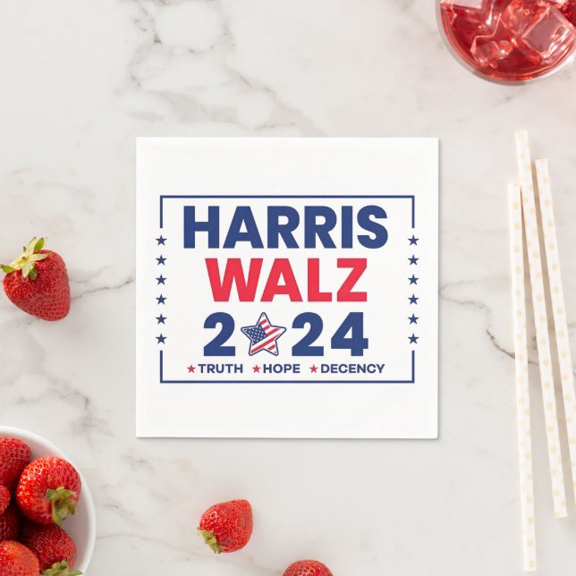 Harris Walz 2024 | Harris Walz Napkin (Insitu)