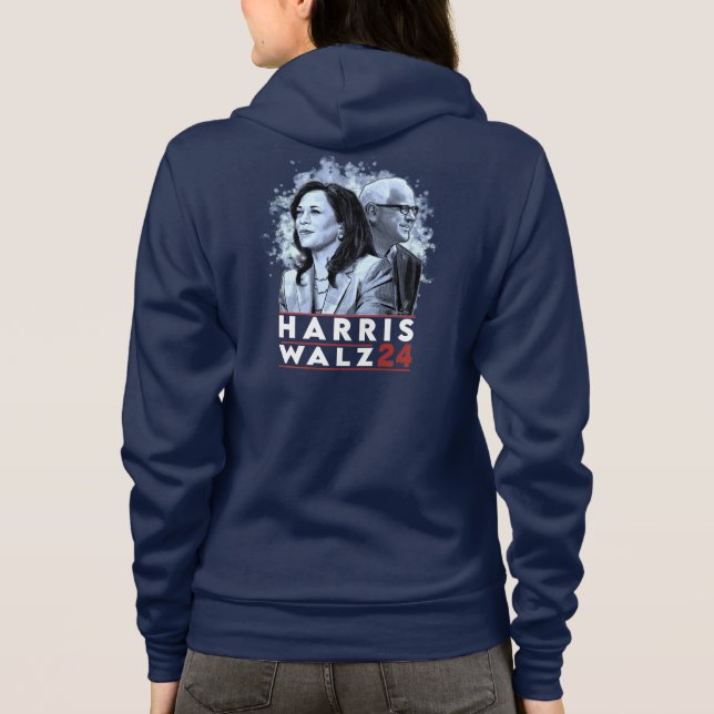 Harris Walz 2024 Hoodie (Back)