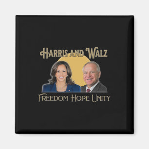 Harris Walz 2024 Kamala And Tim President And Vp Magnet
