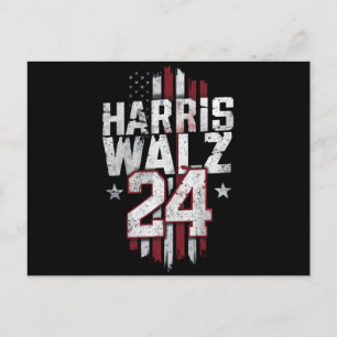 Harris Walz 2024 Kamala Harris 2024 Tim Walz 2024 Postcard