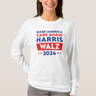 Harris Walz 2024 Make America Care Again T-Shirt