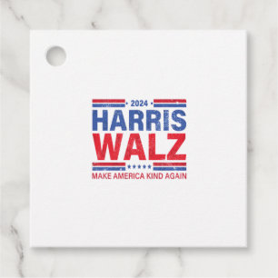 Harris Walz 2024 Make America Kind Again Favour Tags