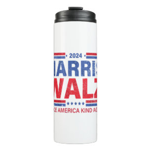 Harris Walz 2024 Make America Kind Again Thermal Tumbler