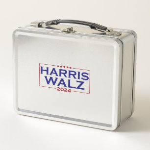 Harris Walz 2024  Metal Lunch Box