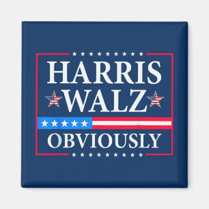 Harris Walz 2024 Obviously Magnet