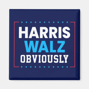 Harris Walz 2024 Obviously Magnet
