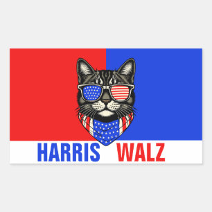 Harris Walz 2024 Obviously Rectangular Sticker
