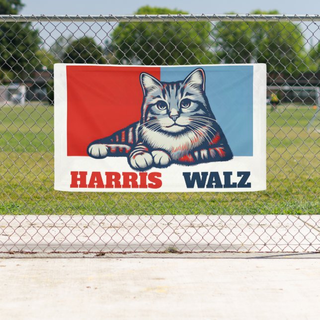 Harris Walz 2024 Obviously Yard Banner (Insitu)
