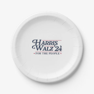 Harris Walz 2024 Paper Plate