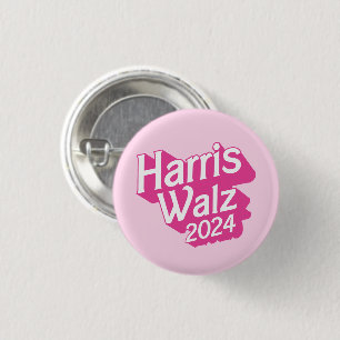 Harris Walz 2024 Pink 3 Cm Round Badge