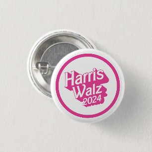 Harris Walz 2024 Pink 3 Cm Round Badge