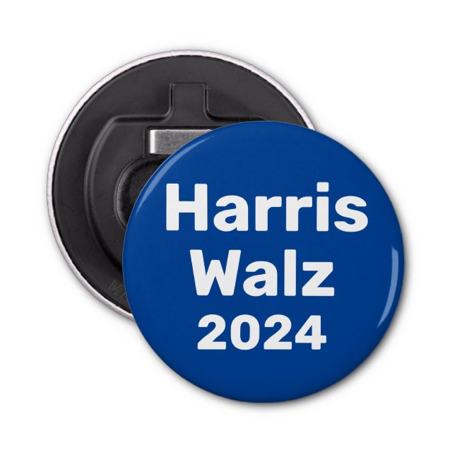 Harris / Walz 2024 Presidential Campaign Bottle Opener (Front)