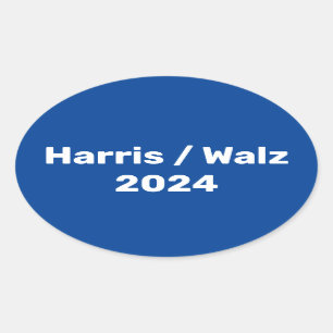 Harris / Walz 2024 Presidential Campaign Oval Sticker