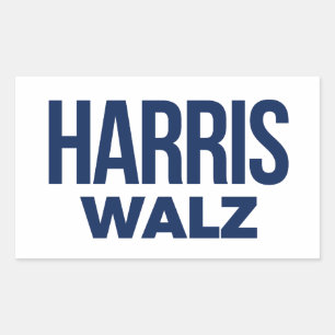 HARRIS WALZ 2024 RECTANGULAR STICKER