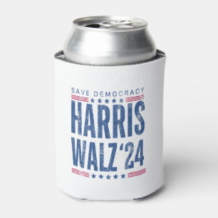 Harris Walz 2024 Save Democracy Can Cooler