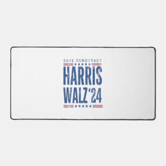 Harris Walz 2024 Save Democracy Desk Mat