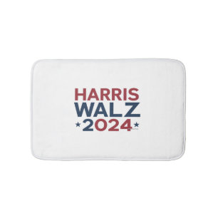 Harris walz 2024 trending design bath mat