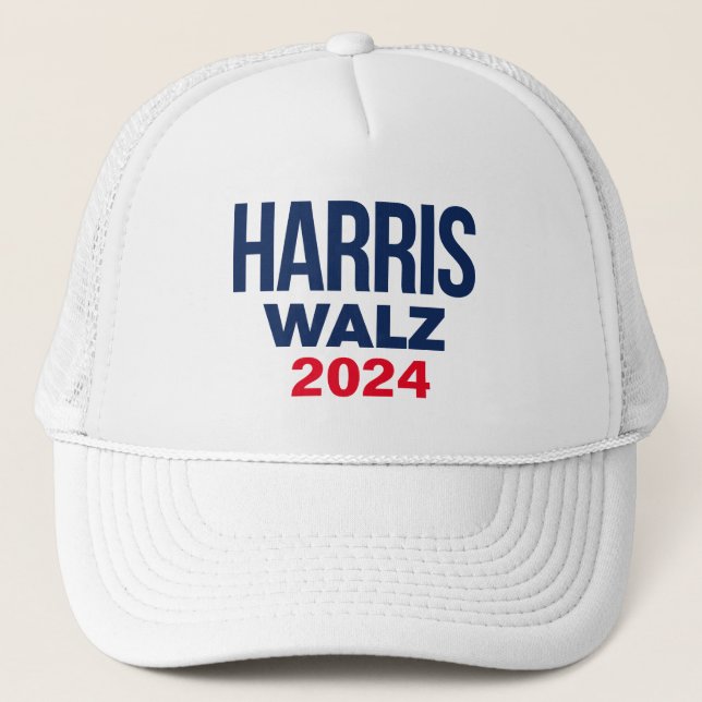 HARRIS WALZ 2024 TRUCKER HAT (Front)