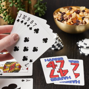 HARRIS-WALZ 2024 USA ELECTIONS DEMOCRATS  PLAYING CARDS