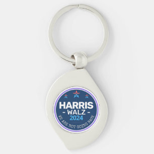 Harris Walz 2024 We are not going back Key Ring