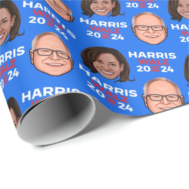Harris Walz 2024 Wrapping Paper (Roll Corner)