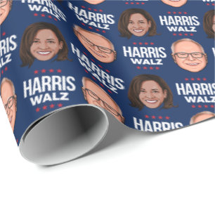 Harris Walz 2024 Wrapping Paper