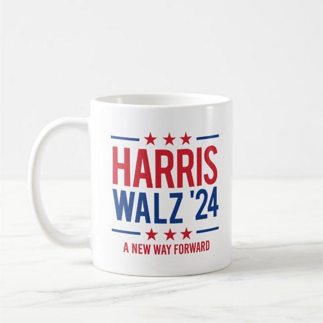 Harris Walz '24 - A new way forward Coffee Mug (Left)