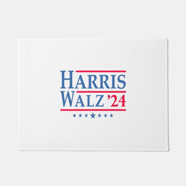 Harris Walz 24  Doormat (Front)