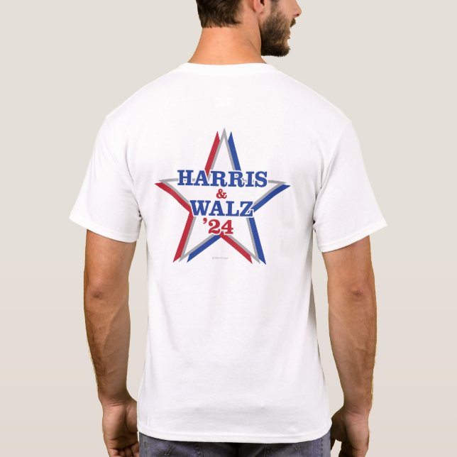 HARRIS & WALZ '24 – men's t-shirt (Back)