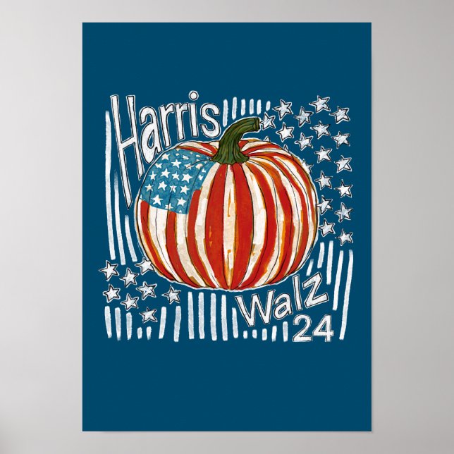 Harris Walz 24 Poster (Front)