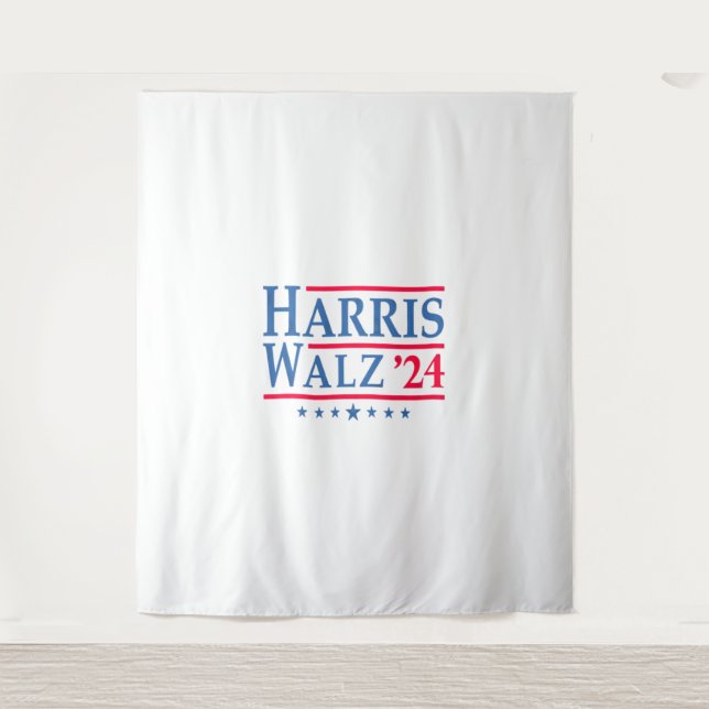 Harris Walz 24  Tapestry (Front)