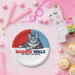 Harris Walz Campaign Paper Plate
