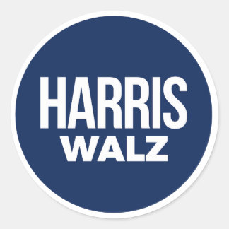 Harris Walz  Classic Round Sticker