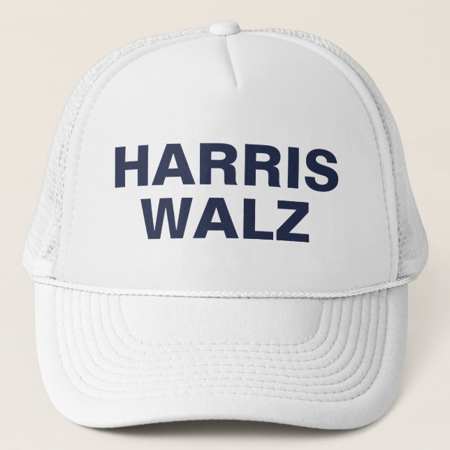 Harris Walz CUSTOMIZABLE Trucker Hat (Front)