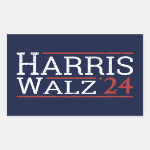 Harris Walz Election 2024 I Rectangular Sticker