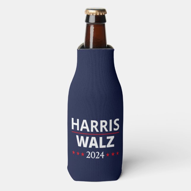 Harris Walz Election 2024 III Bottle Cooler (Bottle Front)