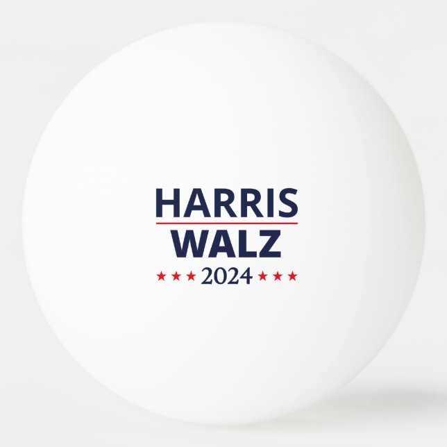 Harris Walz Election 2024 III Ping Pong Ball (Front)
