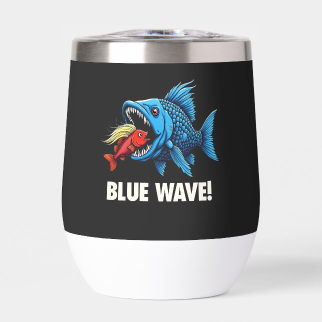 Harris Walz Election Blue Waves Democrat Fish  (Front)