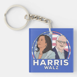 Harris Walz Election Key Ring