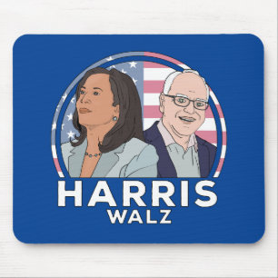 Harris Walz Election Mouse Pad