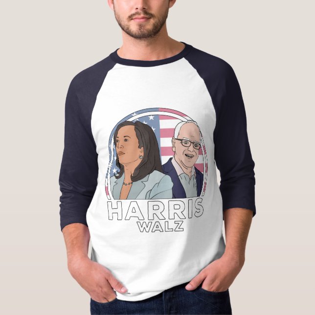 Harris Walz Election T-Shirt (Front)