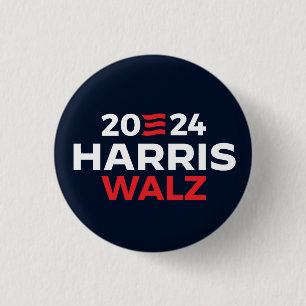 Harris Walz in 2024 3 Cm Round Badge