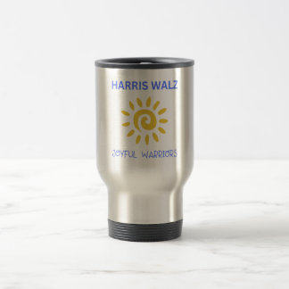 Harris Walz Joyful Warriors Travel Mug