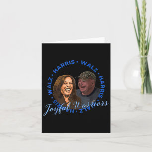 Harris Walz Joyful Warriors Walz Kamala Harris 202 Card